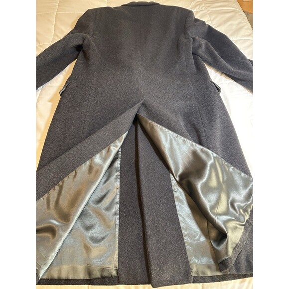 Dorchester Burkhardt’s Cashmere Blend Men's 3 Button Dark Gray Trench Coat 44L - Picture 13 of 14
